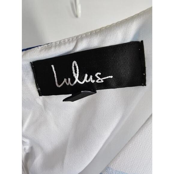 Lulus Sweet Sunday Tiered Midi Dress Womens Size Small Floral Chiffon Cream - Picture 7 of 9